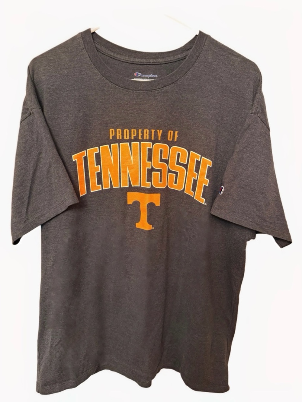 Go Vols! Champion Gray Tennessee Volunteers Property of Tee | Men’s XL 🧡🏈🏀
